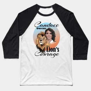 Candace Owens has a Lion's Courage, bluered sun Baseball T-Shirt